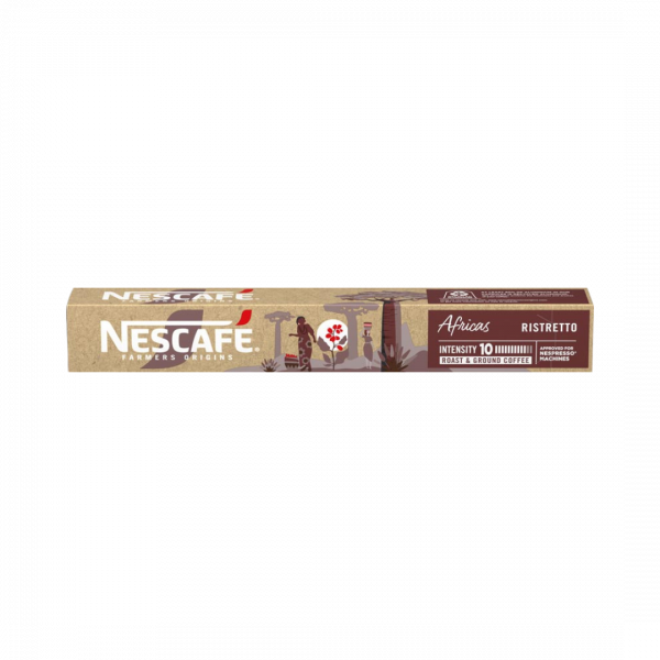 Nescafe Farmers Origins Africas Ristretto 10, 10 Aluminium Kaffeekapseln, 44g